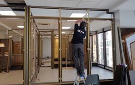 اجرای پارتیشن اداری در شرکت مزمز